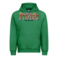 Emerald she is strong proverbs 31 25 Urban Hoodie - NancyCooperArtShop