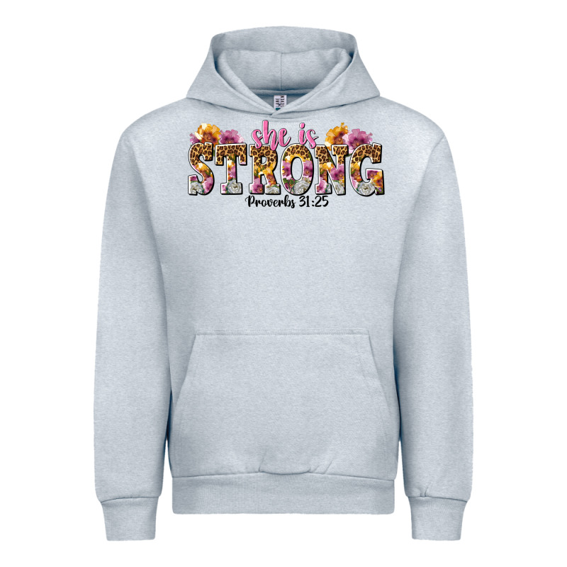 She Is Strong Proverbs 31 25 Urban Hoodie by NancyCooperArtShop | Teevron