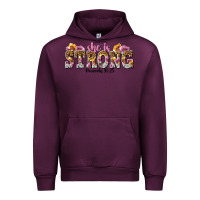 Mauve Wine she is strong proverbs 31 25 Urban Hoodie - NancyCooperArtShop