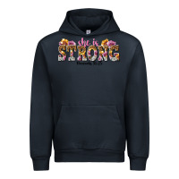 Navy she is strong proverbs 31 25 Urban Hoodie - NancyCooperArtShop