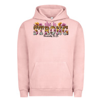 Pigment Salmon she is strong proverbs 31 25 Urban Hoodie - NancyCooperArtShop
