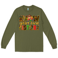 Army Green know your own history Long Sleeve Tee - texasbilliewilder