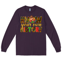 Plum know your own history Long Sleeve Tee - texasbilliewilder