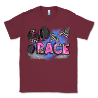Burgundy go race Classic Tee - Zillion Design Studio