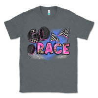 Charcoal Heather go race Classic Tee - Zillion Design Studio