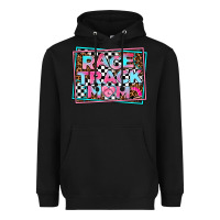 Black race track mom Heavyweight Hoodie - AdoDesignShop