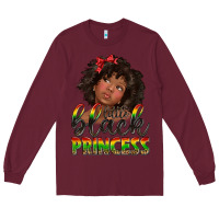 Burgundy little black princess Long Sleeve Tee - texasbilliewilder