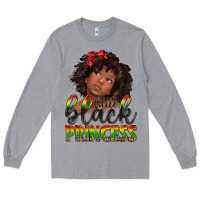 Heather Grey little black princess Long Sleeve Tee - texasbilliewilder