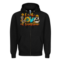 Black for the love of sunshine Zipper Hoodie - Zillion Design Studio