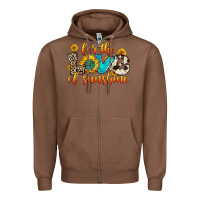 Chestnut for the love of sunshine Zipper Hoodie - Zillion Design Studio