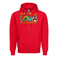 Red for the love of sunshine Zipper Hoodie - Zillion Design Studio