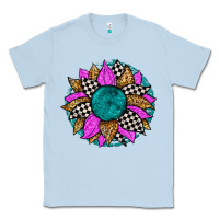 Dusty Blue race sunflower Classic Tee - Zillion Design Studio