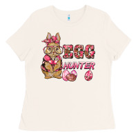 Bone easter pink camouflage egg hunter  bunny Ladies Tee - BarkalooDesign