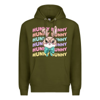 Army Green hunny bunny Premium Hoodie - MaliasSmallBusiness