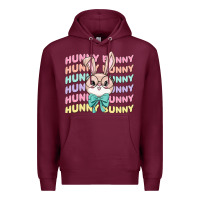 Burgundy hunny bunny Premium Hoodie - MaliasSmallBusiness