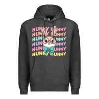 Charcoal Heather hunny bunny Premium Hoodie - MaliasSmallBusiness