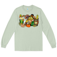 Matcha thanksgiving coffee cups Long Sleeve Tee - Zillion Design Studio