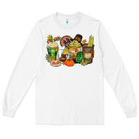 White thanksgiving coffee cups Long Sleeve Tee - Zillion Design Studio