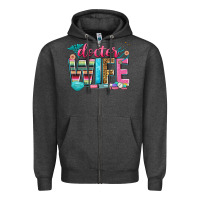 Charcoal Heather doctor wife Zipper Hoodie - Zillion Design Studio