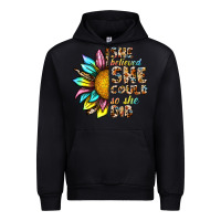 Black she believed she could so she did Urban Hoodie - NancyCooperArtShop