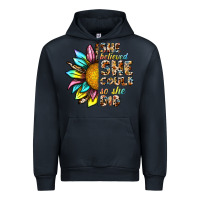 Navy she believed she could so she did Urban Hoodie - NancyCooperArtShop