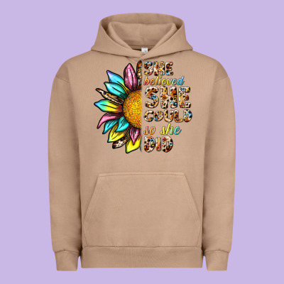 She Believed She Could So She Did Urban Hoodie Designed By Nancycooperartshop