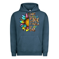Pigment Midnight Navy she believed she could so she did Urban Hoodie - NancyCooperArtShop