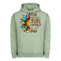 Pigment Oil Green she believed she could so she did Urban Hoodie - NancyCooperArtShop