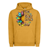Pigment Peanut Butter she believed she could so she did Urban Hoodie - NancyCooperArtShop