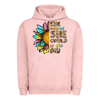 Pigment Salmon she believed she could so she did Urban Hoodie - NancyCooperArtShop