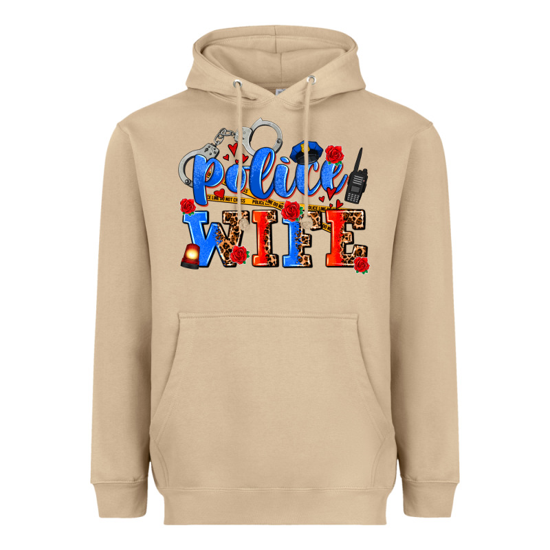 Police Wife Heavyweight Hoodie by AdoDesignShop | Teevron