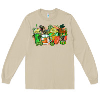 Mushroom t rex coffee cups Long Sleeve Tee - Zillion Design Studio