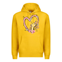Lemon heart cross Premium Hoodie - MaliasSmallBusiness