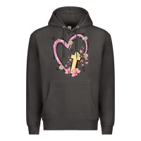Smoke heart cross Premium Hoodie - MaliasSmallBusiness