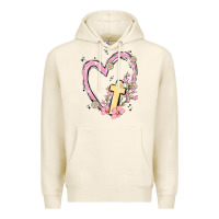 Tofu heart cross Premium Hoodie - MaliasSmallBusiness