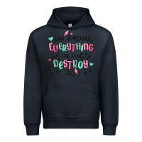 Navy she overcame everything that was meant to destroy Urban Hoodie - MaliasSmallBusiness
