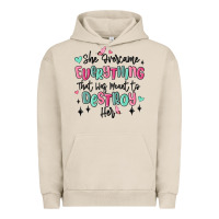 Pigment French Oak she overcame everything that was meant to destroy Urban Hoodie - MaliasSmallBusiness