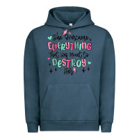 Pigment Midnight Navy she overcame everything that was meant to destroy Urban Hoodie - MaliasSmallBusiness