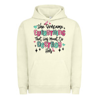 Pigment Pistachio she overcame everything that was meant to destroy Urban Hoodie - MaliasSmallBusiness