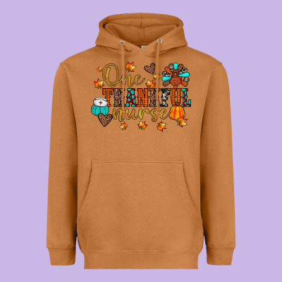 One Thankful Nurse Heavyweight Hoodie Designed By Jahusdesignshop