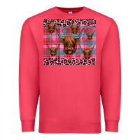Cardinal highland cow valentines Premium Sweatshirt - JahusDesignShop