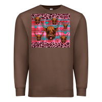Chestnut highland cow valentines Premium Sweatshirt - JahusDesignShop