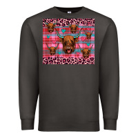 Smoke highland cow valentines Premium Sweatshirt - JahusDesignShop