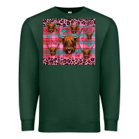 Sports Green highland cow valentines Premium Sweatshirt - JahusDesignShop