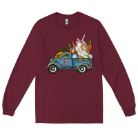 Happy Easter Truck With Bunny Eggs And Carrot Long Sleeve Tee | Teevron