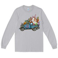 Moon Dust Happy Easter Truck with Bunny Eggs And Carrot Long Sleeve Tee - RanaPortraitStore