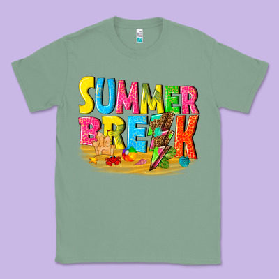 Summer Break Classic Tee Designed By Texasbilliewilder