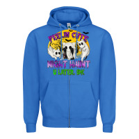 True Royal Feeling Cute Might Haunt U Later Zipper Hoodie - texasbilliewilder