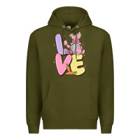 Army Green love easter gnome Premium Hoodie - MaliasSmallBusiness