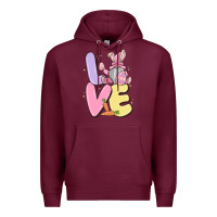 Burgundy love easter gnome Premium Hoodie - MaliasSmallBusiness